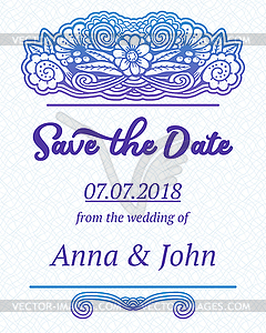 Save date - vector clip art