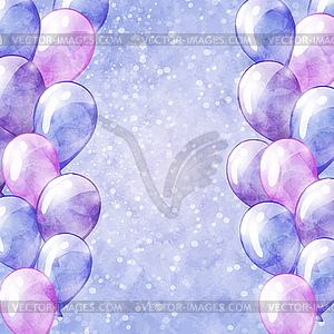 Balloons background - vector image