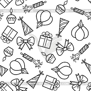 Birthday pattern - stock vector clipart