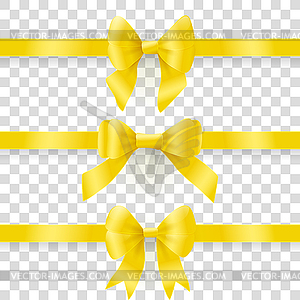 Gold bows - vector clipart