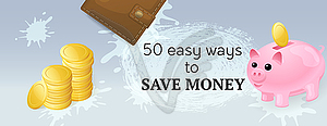Save money - vector clip art