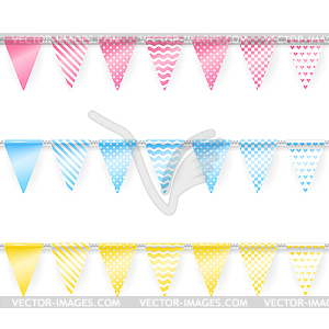 Colored garlands - royalty-free vector clipart