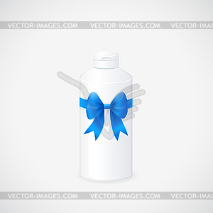 Набор косметических бутылок - векторное изображение
