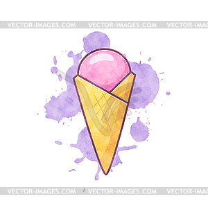 Ice cream - vector image