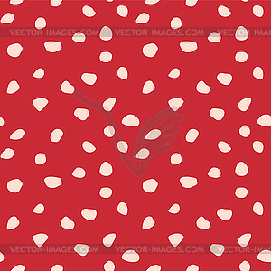 Fly agaric mushroom texture pattern red background - vector clip art