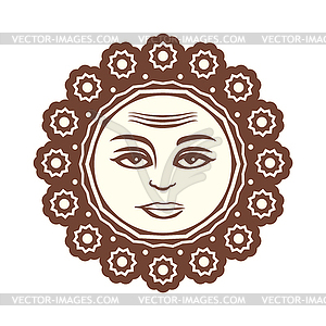 Graha Rahu planet symbol - vector clip art