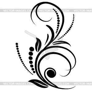 Swirl floral - vector clipart