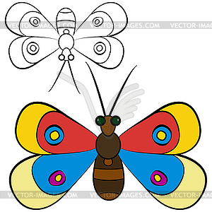 Abstract butterfly - vector EPS clipart