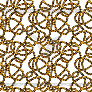 Rope seamless pattern - vector image