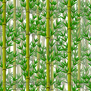 Bamboo grove seamless pattern - vector clip art