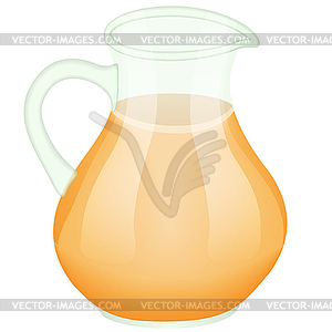 Clear pitcher drink - vector clipart / vector image