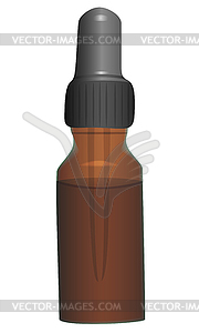 Elegant liquid bottle - vector image