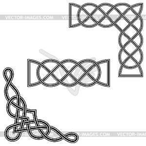 Decorative swirls corners - vector clipart