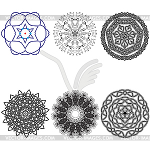 Set Mandala pattern - vector image