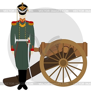 Artilleryman - vector image