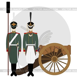 Artilleryman - vector clip art