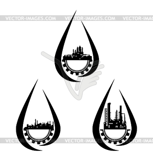 Industrial icons - vector image