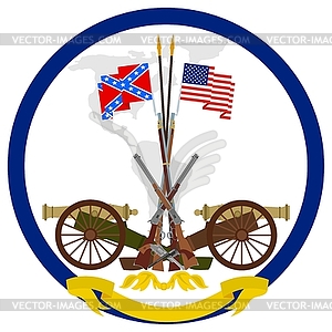 American Civil War - vector image