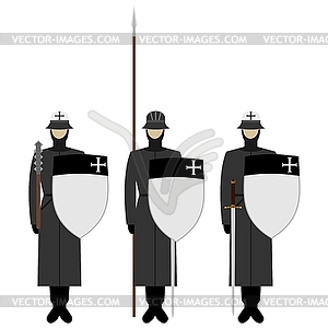 Knight Templar - vector clip art