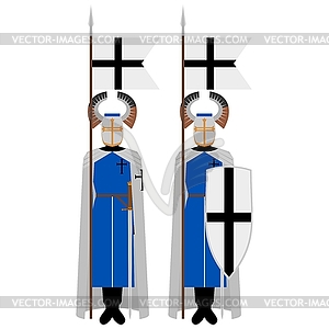 Knights of Teutonic Order - vector image