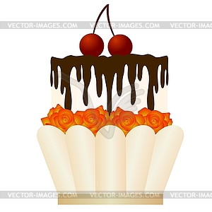 Cake - vector clipart / vector image