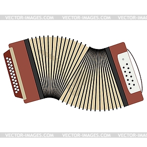 Russian accordion - vector image