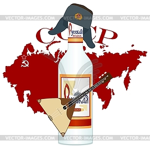 Russian vodka - vector clipart