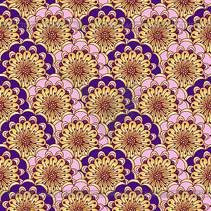 Floral seamless pattern - vector clipart