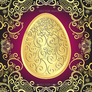 Easter greeting card - royalty-free vector clipart