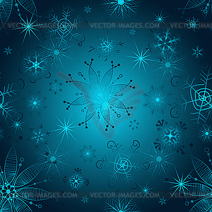 Seamless gradient christmas pattern - vector clip art