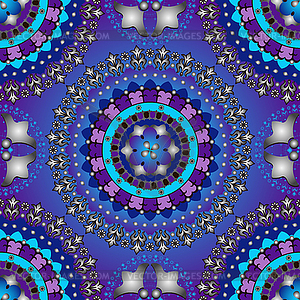 Silvery and violet-blue seamless pattern - vector image