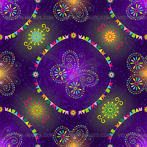 Bright seamless pattern - royalty-free vector clipart