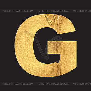 Заглавная буква G английского алфавита - векторный клипарт / векторное изображение