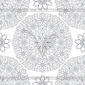 Vintage seamless pattern - vector clipart