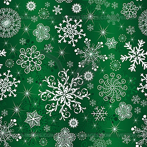 Abstract green gradient Christmas pattern - vector image