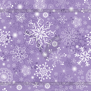 Violet pastel seamless Christmas pattern - vector clipart