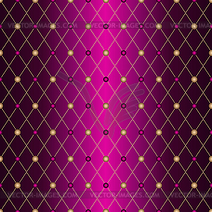 Seamless purple pattern wiith gradient golden - vector EPS clipart