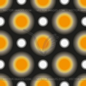 Seamless dark unsharp pattern of bright yellow and - vector image