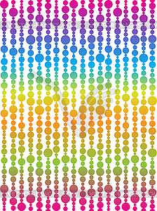 Seamless pattern with garlands of rainbow gradient - vector image