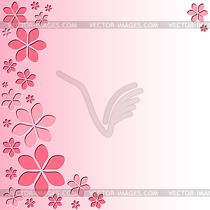 Spring delicate floral template in fashionable - royalty-free vector image