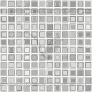 Seamless pattern of bright silver squares - vector clipart