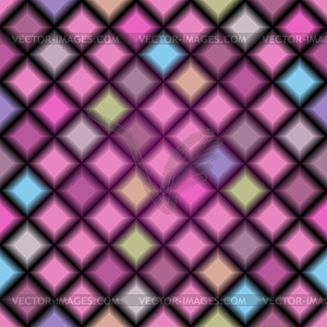 Seamless pattern with blurred rhombuses - color vector clipart