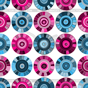 Seamless grunge pattern with painted blue and pink - vector EPS clipart