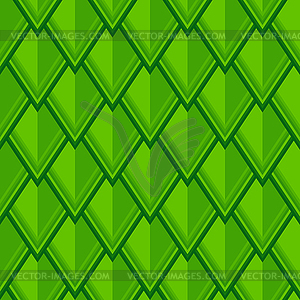 Seamless geometric pattern with green rhombusesь - vector clipart