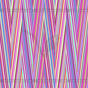 Бесшовный узор с множеством красочных зигзагообразных полос - клипарт в векторном виде