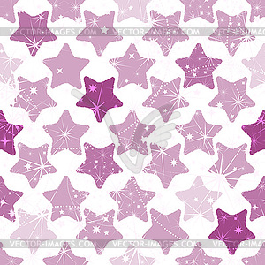 Seamless pattern with grunge stars - vector image