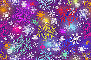 Christmas vivid violet pattern with vintage colorfu - vector clipart