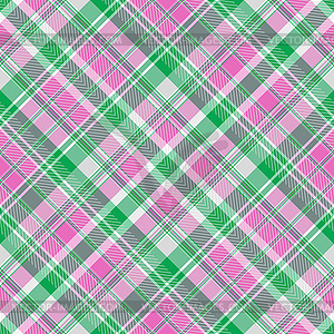 Seamless abstract pink-green checkered pattern - vector clipart