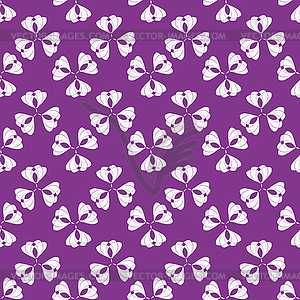 Seamless bicolor purple and white geometric pattern - royalty-free vector clipart