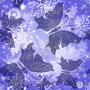 Winter seamless pattern - vector clipart